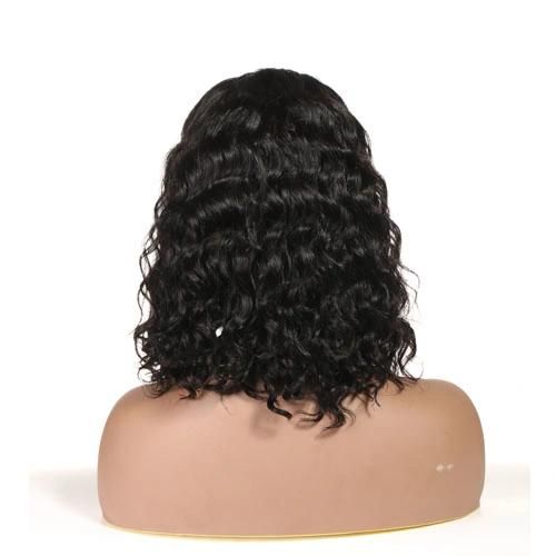 Brazilian Lace Front Wigs Deep Curly Wave Human Hair Pre-Plucked