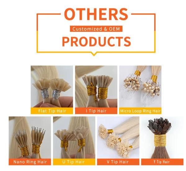 Customize Color Raw I Tip Real Human Hair Straight Remy I-Tip Hair Extension Keratin I Tip Human Hair Extensions