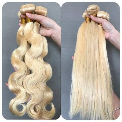 Soft and Smooth Color 613# Brazilian Hair Body Wave Platinum Blonde Hair
