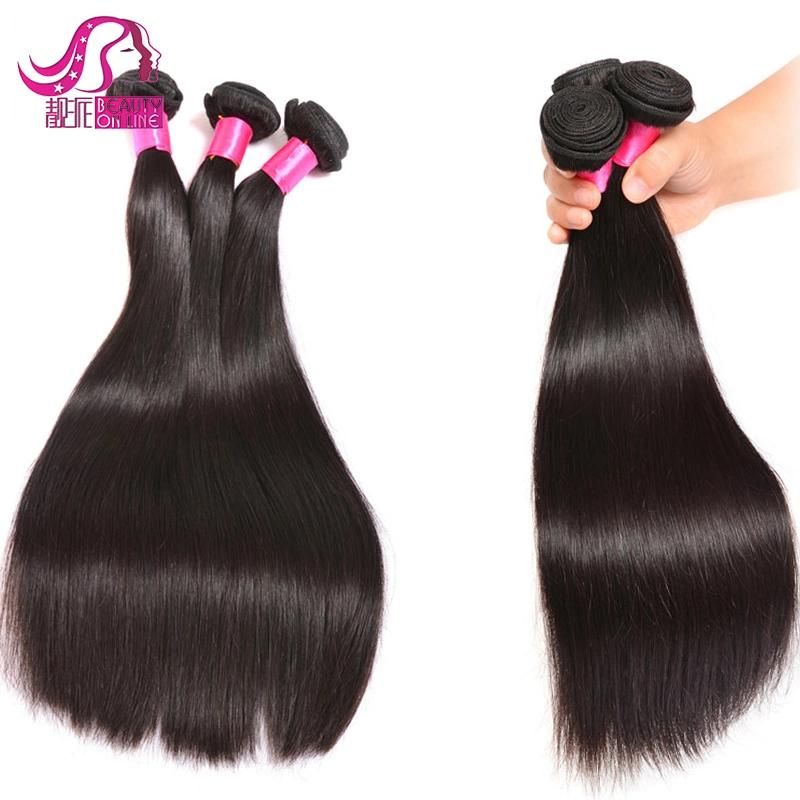 100% Virgin Unprocessed Raw Human Hair Bundles Weave Straight