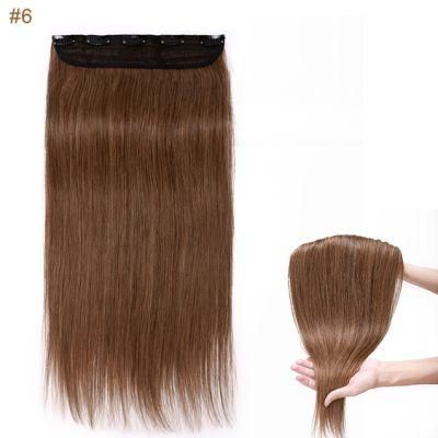 10-24 Inches Remy 100% Human Hair Straight Clip in Brazilian Human Hair Extensions Around Head Hair Multi Color Extensions