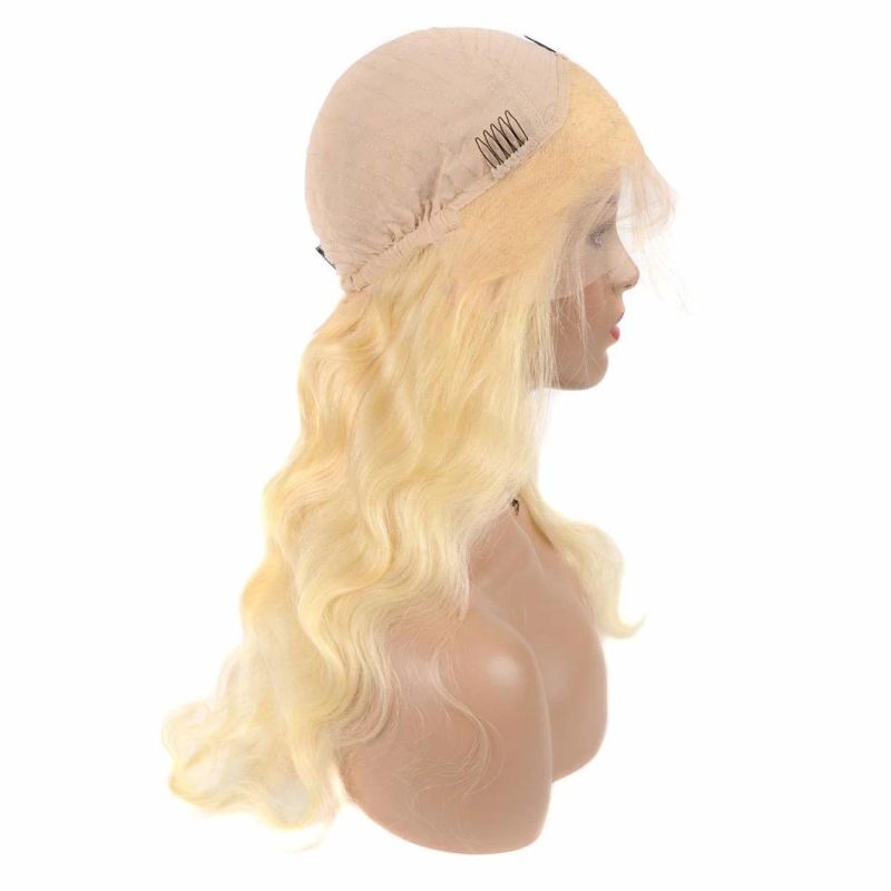 Blonde 613 Brazilian Body Wave Lace Front Wig Human Hair Wigs for Black Women Pre Plucked with Baby Hair 14 Inches