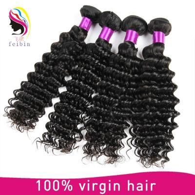 7A Grade 100% Deep Wave Virgin Mongolian Human Hair Extension