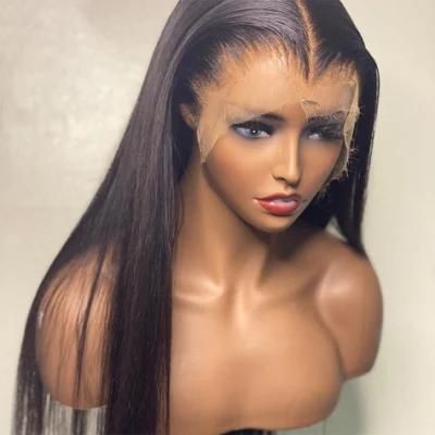 Hot Sale Raw 8 Inch Free Sample Full Lace Wig, Raw Indian Hair Unprocessed Wig, Cuticle Aligned Straight Full Lace Human Hair Wig