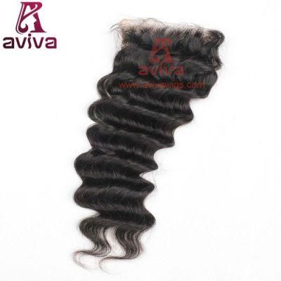 Brazilian Deep Curly Lace Frontal Closure Virgin Hair