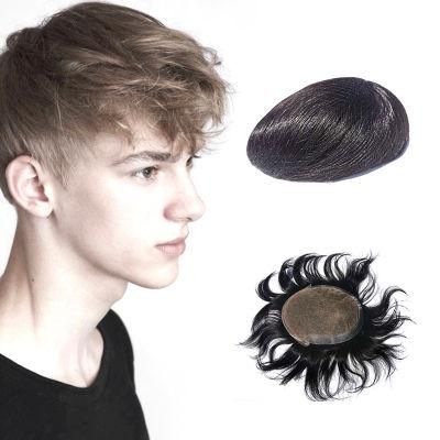 Kbeth Hot Sell China Toupees Silk Base Indian Remy Hair Replacement Real Human Hair Lace Toupee Wholesale Men&prime; S Wig