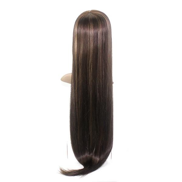 Fine Welded Mono with PU Back Sides Long Human Hair Replacement Systems for Women