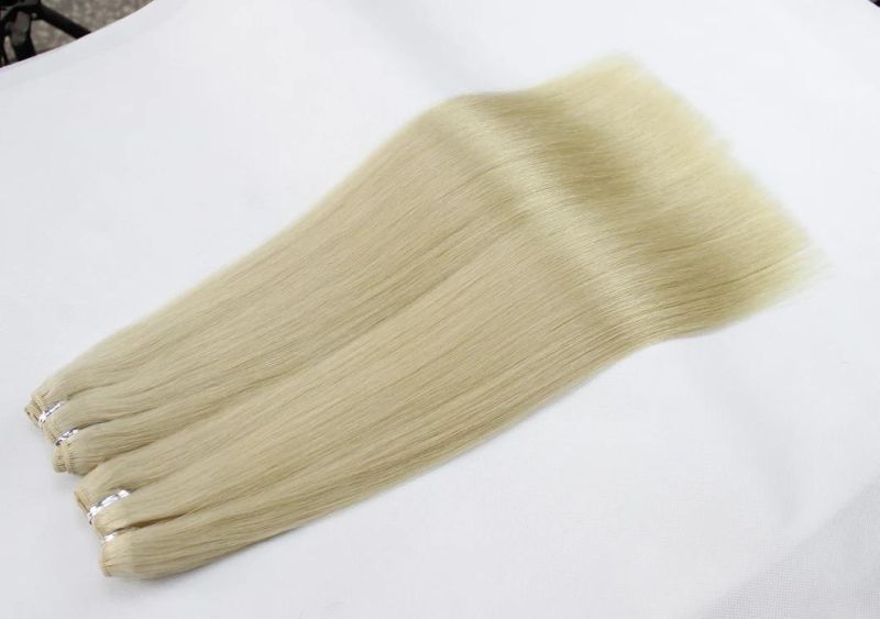 Brazilian Straight Human Hair Hair Bundles Blonde Color Remy Human Hair Weaving Bundles Extensions 613