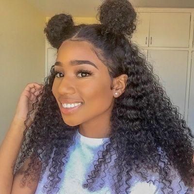 Kbeth Wholesale Full Lace Wig Sale Human Remy Swiss Lace Full Lace Wigs Natural Water Kinky Curly Virgin Wigs with Baby Hair in Stock
