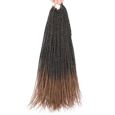 Ombre Brown High Quality Low Temperature Fiber Synthetic Senegalese Twist Crochet Braiding Hair Extension