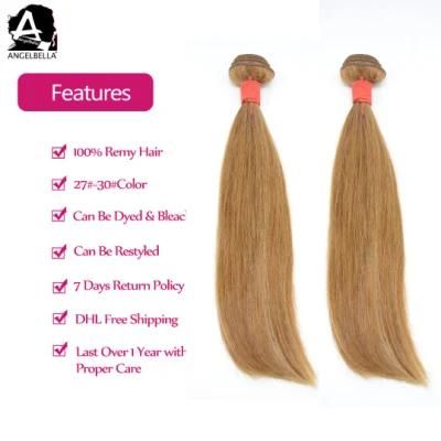 Angelbella Raw Indian Remy Human Hair Weaving Silky Straight Hair Bundles for Party