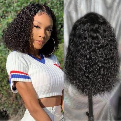 Wholesale Jerrycurly Bob Hair Wigs 4X4 Lace Frontal Bob Hair Wigs 150 Density Brazilianvirgin Human Hair Wigs 10 Inch