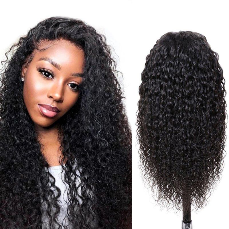 Raw Indian Kinky Curly Human Hair Lace Wig