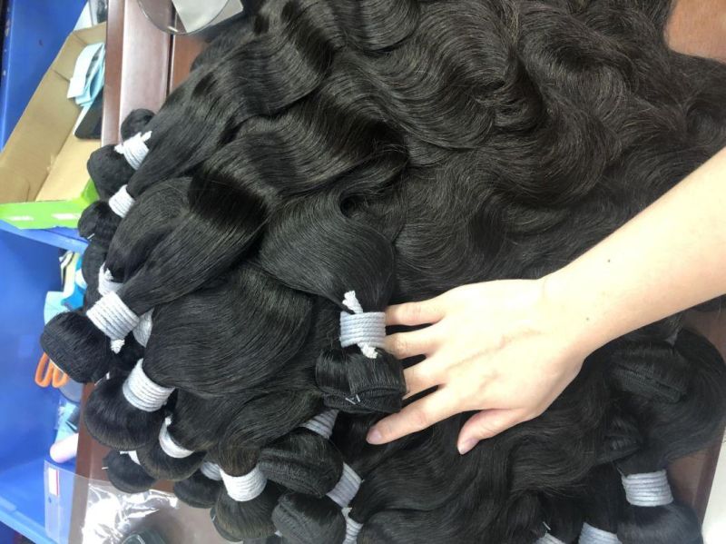 Wholesale Peruvian Black Body Wave Natural Human Hair Toupees Synthetic Hair Braid Weave Brazilian Virgin Human Hair Extensions