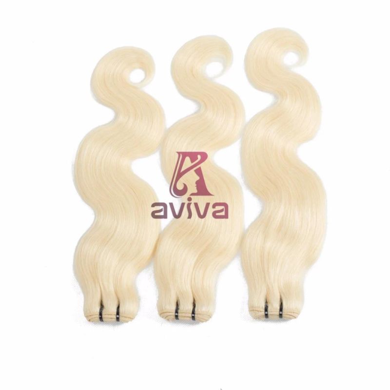 Unprocessed Brazilian Body Wave #613 Virgin Hair Weave Natural Color Human Hair Extension