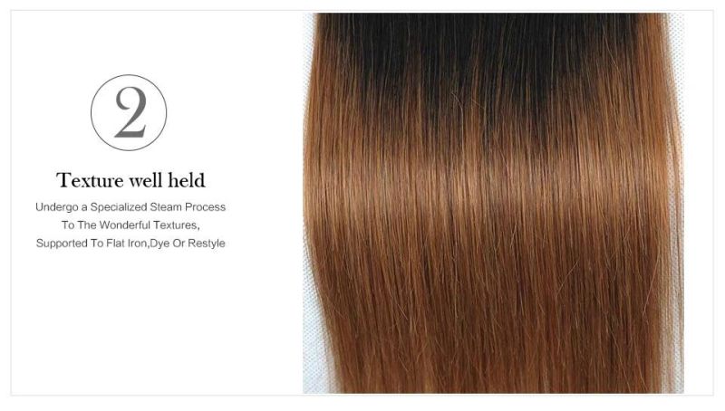 Women Hair 4X4 Lace Closure Brazilian Straight Wave T1b/30 Lace Closure Remy Human Hair Extensions