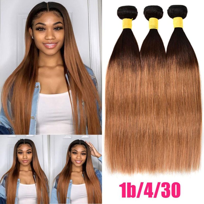 Ombre Straight Hair Bundles Brazilian Hair Weave Bundles Honey Blonde Remy Ombre Human Hair Extensions Bundles Deal