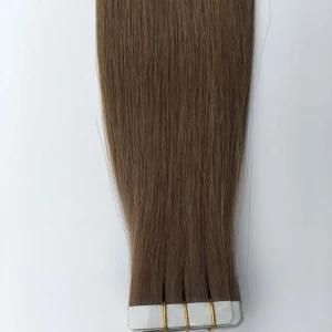 6# Straight Us PU Tape Skin Weft Brazilian Virgin Remy Human Hair Extensions