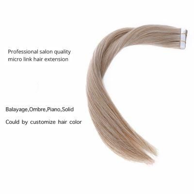 Wholesale Virgin Hair Vendors 10A Bright Color 33# PU Tape in Virgin Hair Extensions