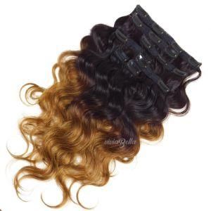 Chinese Ombre Body Wave T2/8 Clip-in 100% Human Hair
