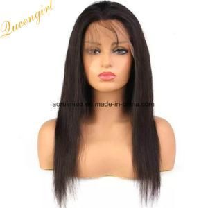 Cheap Straight 100% Front Virgin Human Full Lace Cambodian Remy Hair Wig