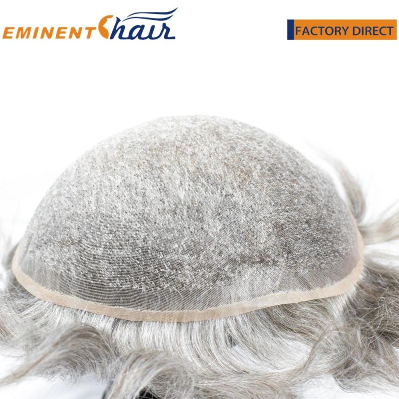 Factory Direct Full Fine Welded Mono #0.12 Toupee for Men