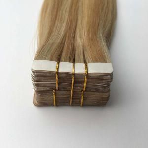 #P10/613 Straight Us PU Tape Skin Weft Brazilian Virgin Remy Human Hair Extensions