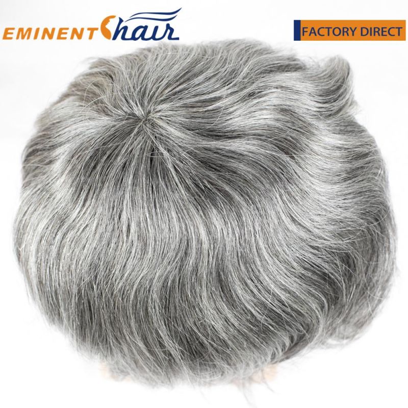 Human Hair Lace Men′s Hair Prosthesis Toupee