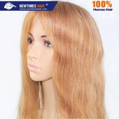 Human Hair Full French Customized Half Part Lace Wig