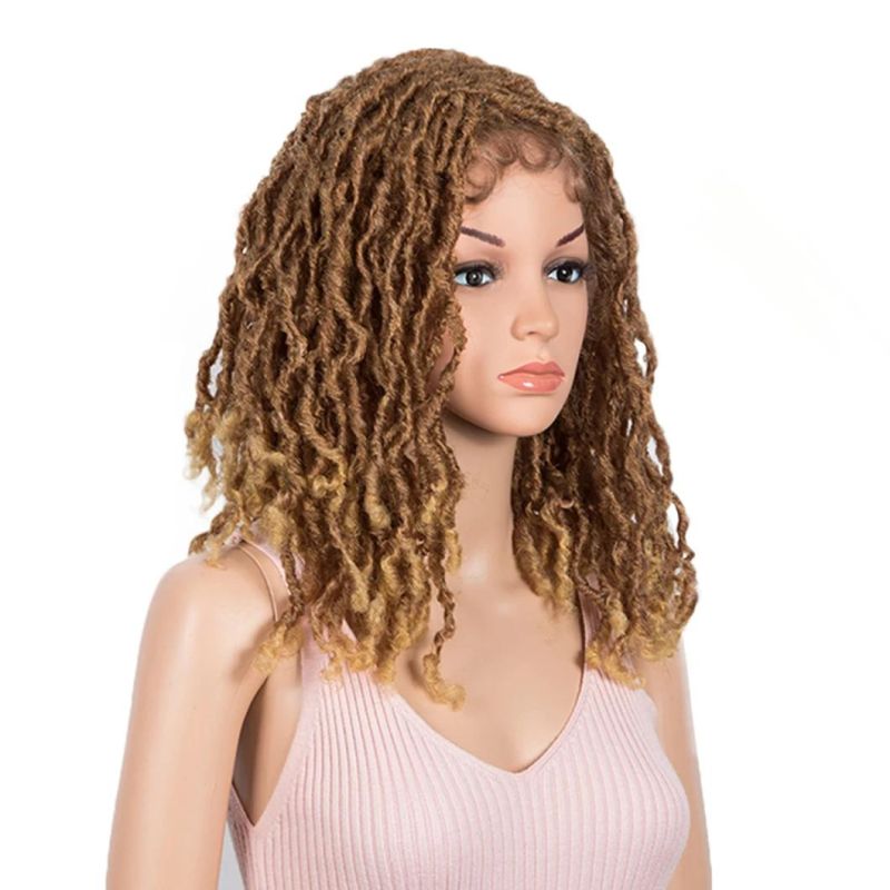 Dreadlock Braids Wig for Black Women Crochet Twist Dreadlock Hair Wig Twists Fiber Hair Synthetic Hair Lace Front Hair Wigs