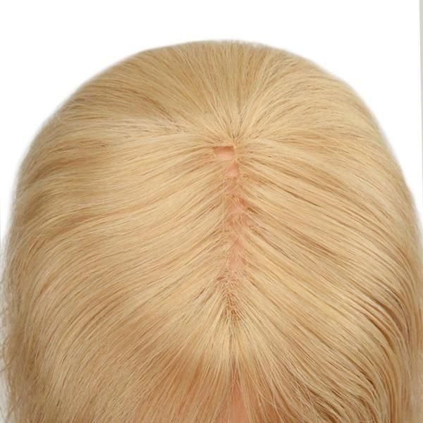High Quality Blonde Custom Made Integration Hair System