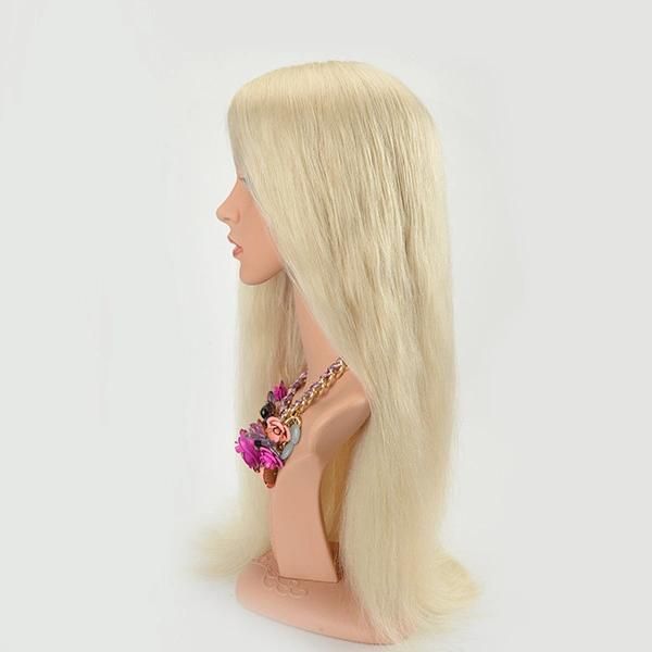 Custom Made Full French Lace Long Virgin Hair Female Toupee