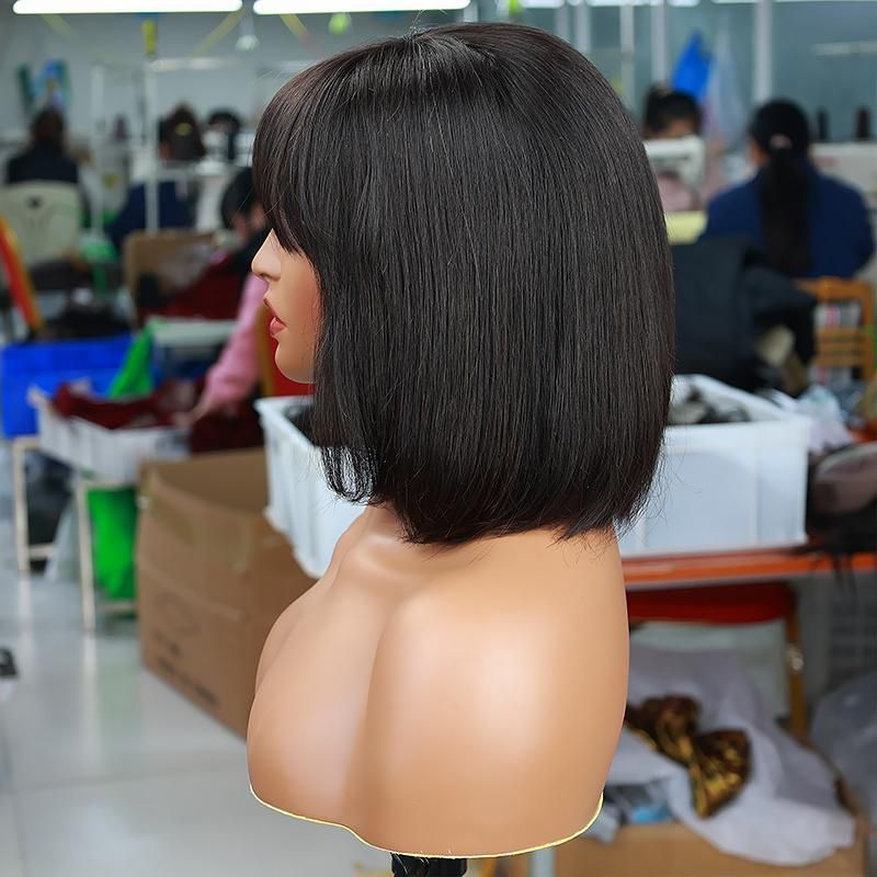 8-16′′ Lace Front Bob Wig Virgin Human Hair Bob Wig Brazilian Cuticle Aligned HD Lace Closure Frontal Human Hair Wigs