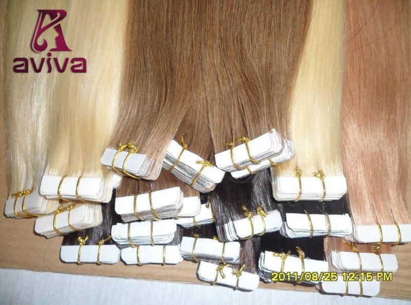 Tape in Human Hair Extensions Virgin Hair PU Tape Hair Extension
