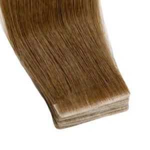 100% Real Virgin Tape in Hair Extensions Natural Straight Human Hair