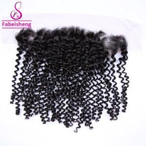 Malaysian 100% Human Virgin Hair 360 Lace Frontal 13.5*4 Kinky Curl