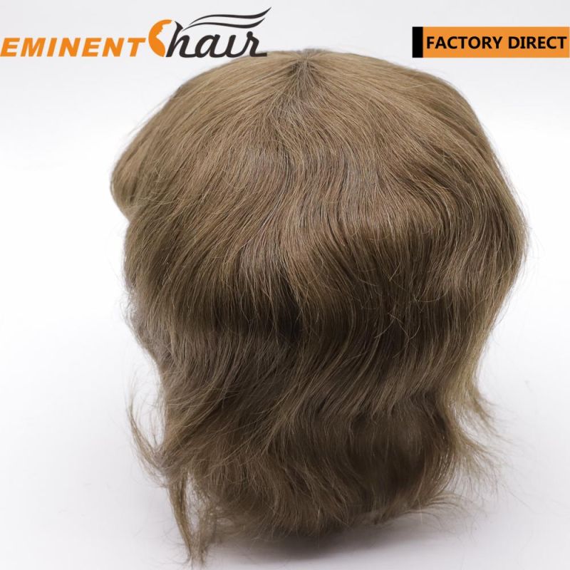 Custom Durable Super Fine Mono Base Men Toupee