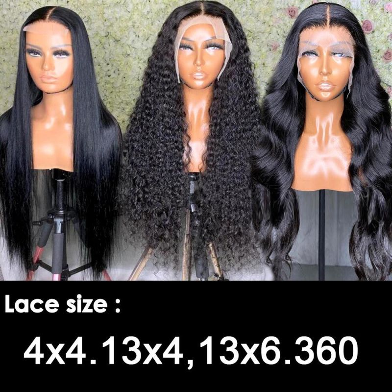 Factory Price Swiss HD Lace Wig Natural Brazilian Human Hair Wigs Lace Front Wig