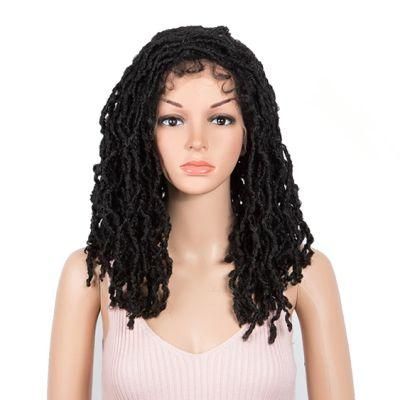 Dreadlock Braids Wig Crochet Twist Dreadlock Hair Wig Twists Fiber Hair Synthetic Hair Lace Front Hair Wigs for Black Women
