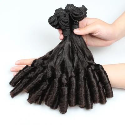 Double Drawn Straight Loose Wavy Funmi Human Hair Bundles Extension