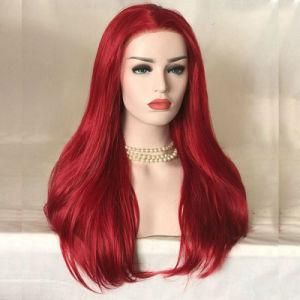 Wholesale Fashion Heat Resistant Fiber Glueless Red Hair Wigs Synthetic Hair Wigs for Women