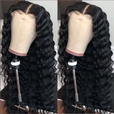 Kbeth Wholesale Deep Wave HD Full Lace Wigs Human Hair Lace Front Peruvian Virgin Hair 360 Lace Front Wigs for Black Women in Stock