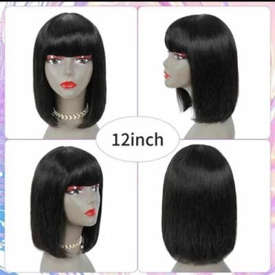 Wholesale Human Hair Products Human Hair Short Length Bob Style Wigs