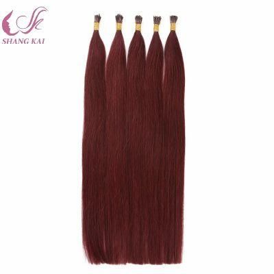 Prebonded Italian Keratin Fusion Hair Double Drawn Human Hair U Tip/Flat Tip/I Tip Hair Extensions