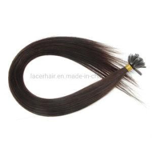 Nail Tip Virgin Italian Keratin Brazilian Natural Human Hair Straight Factory Wholesale Price Salon Shop Extension