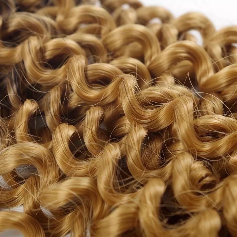 Two-Tone Color Water Wavy Bulk Synthetic Hair Extension Senegalese Twist Crochet Braid Chinese Dreadlocks