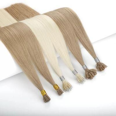 Custom Cuticle Aligned Virgin Russian Hair Nano Ring Human Hair Extensions.