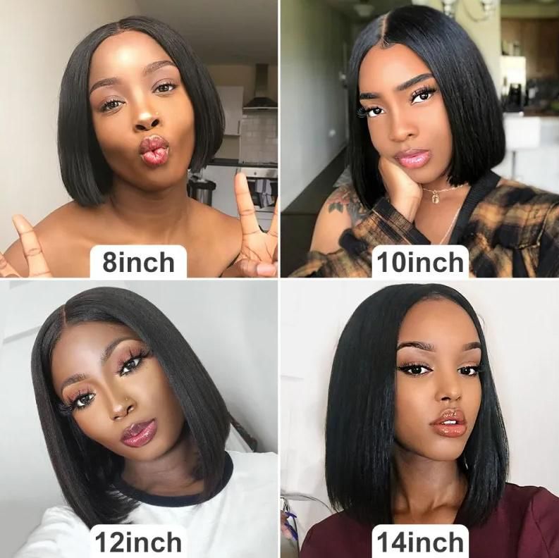 Hot Sales Natural Black Brazilian Human Hair Bob Wig