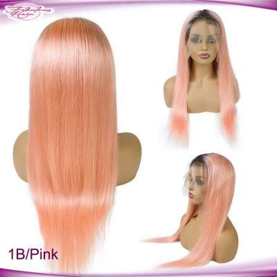 Remy Virgin Hair Pink Wig 28 Inch on Dark Skin