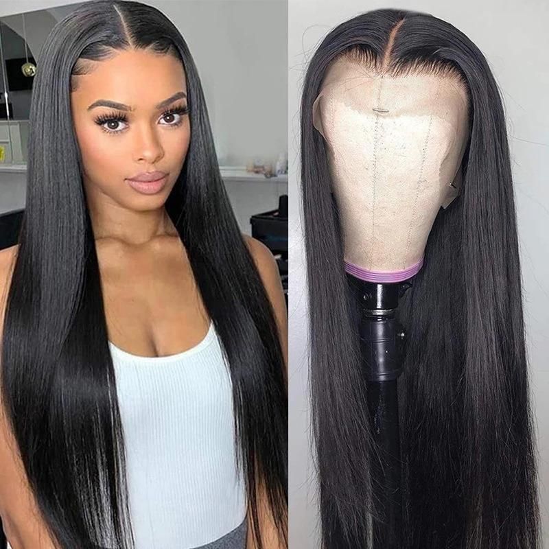 Freeshipping Natural Black Synthetic Wigs Long Straight Hair Wig Cosplay Daily Wigs for Women Heat Resistant Fake Hair Dropshipping Wholesale